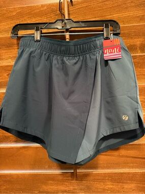 Nani Women's Athletic Shorts — Slate Teal Size M